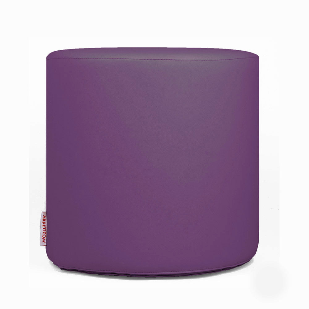 CHILL ECO 35 | Pouf Poggiapiedi Rotondo In Ecopelle (6076810657986)