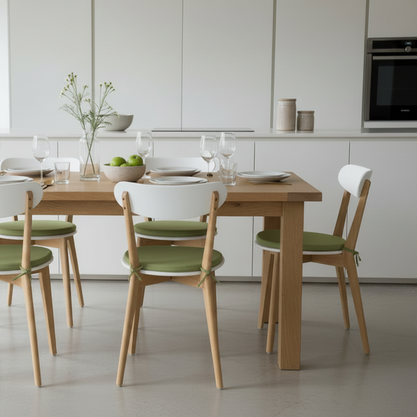 CIRCLE 35, Round Chair Cushion with Ties Diameter 35