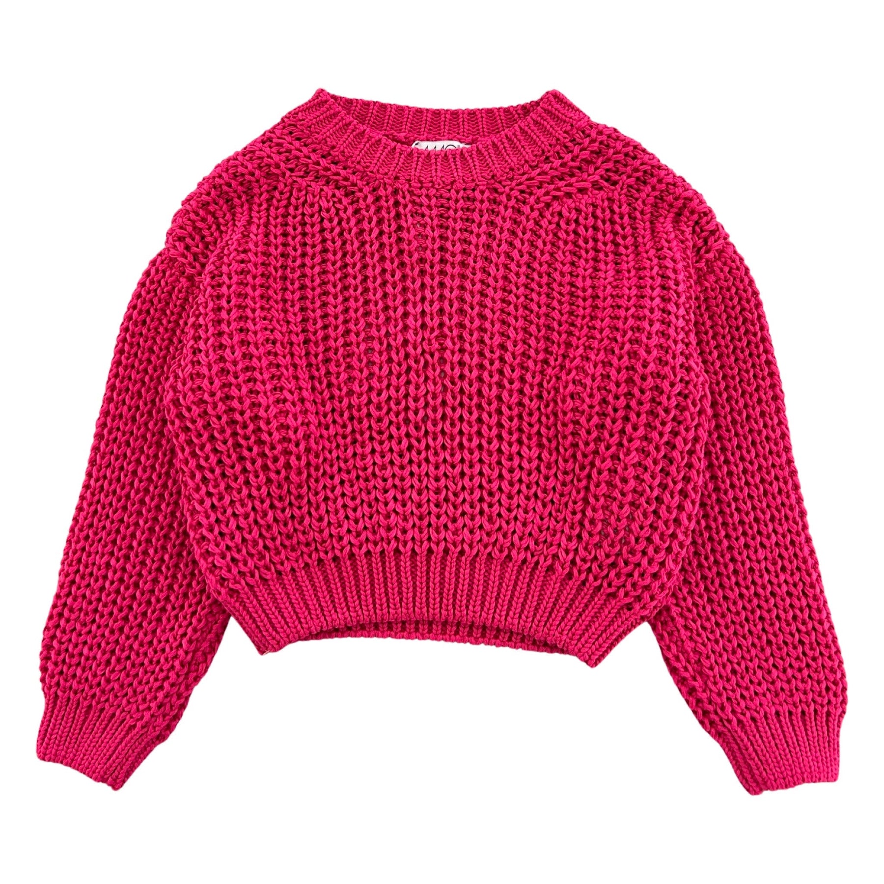 KNIT PULLOVER WITH LOOSE STITCHES