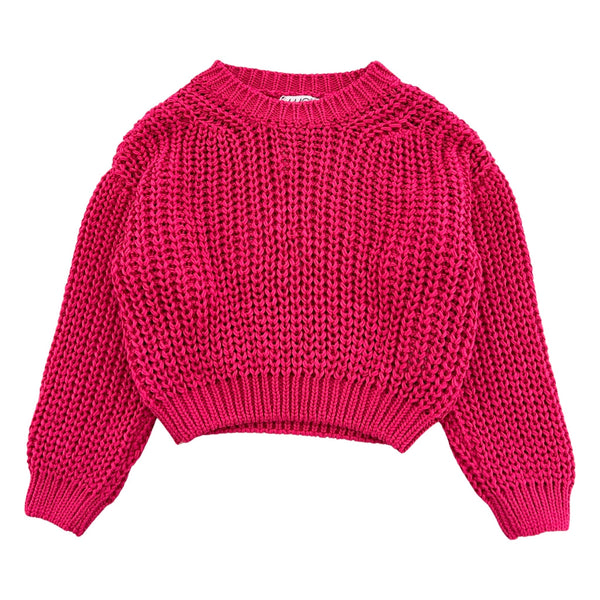KNIT PULLOVER WITH LOOSE STITCHES