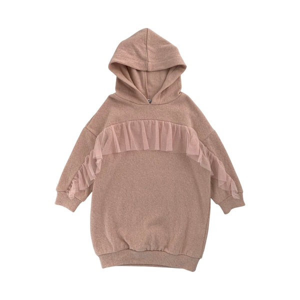WARM COTTON DRESS WITH HOOD