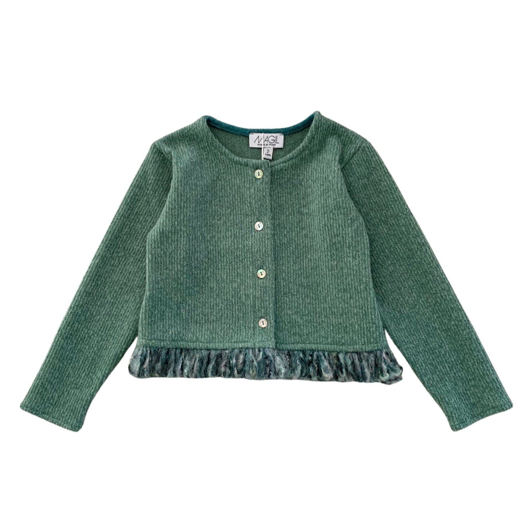 SOFT KNIT CARDIGAN WITH FRINGE