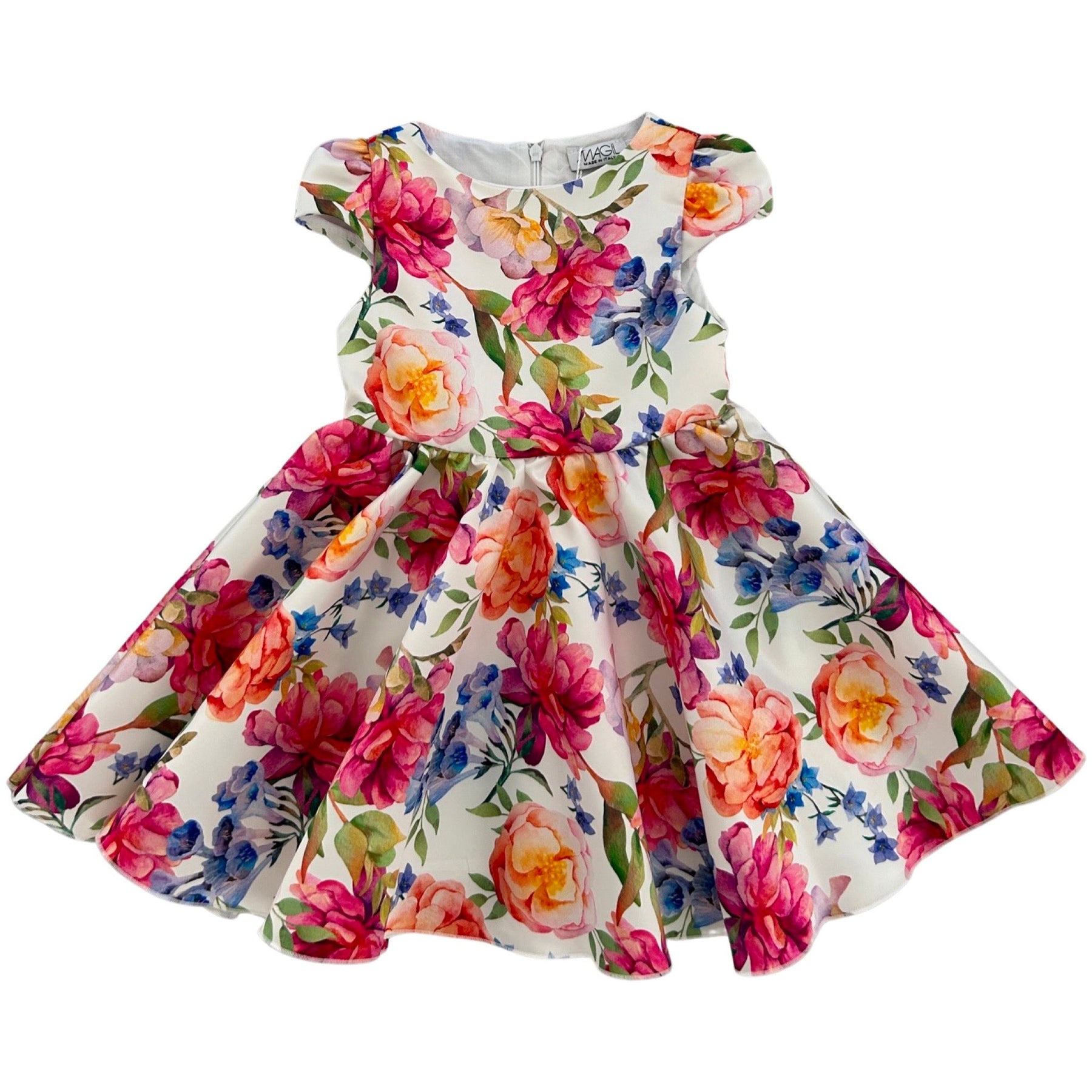 PRINTED SATIN DRESS