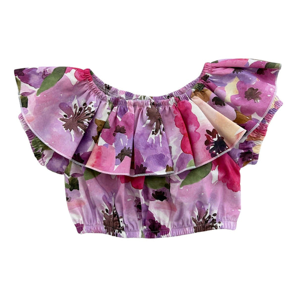 FANTASY CROP TOP WITH RUFFLE