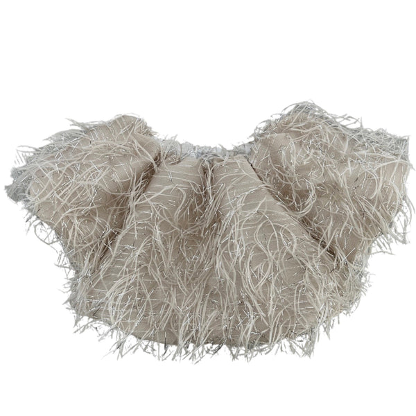 ECRU FILAMENTOUS TOP
