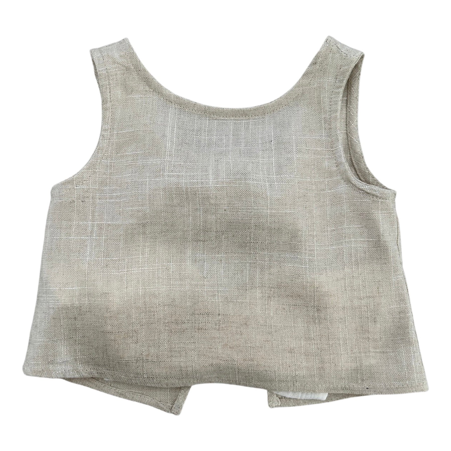 LINEN TOP WITH MAXI BOW