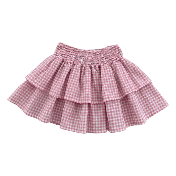 SKIRT WITH RUFFLE MICROVICHY