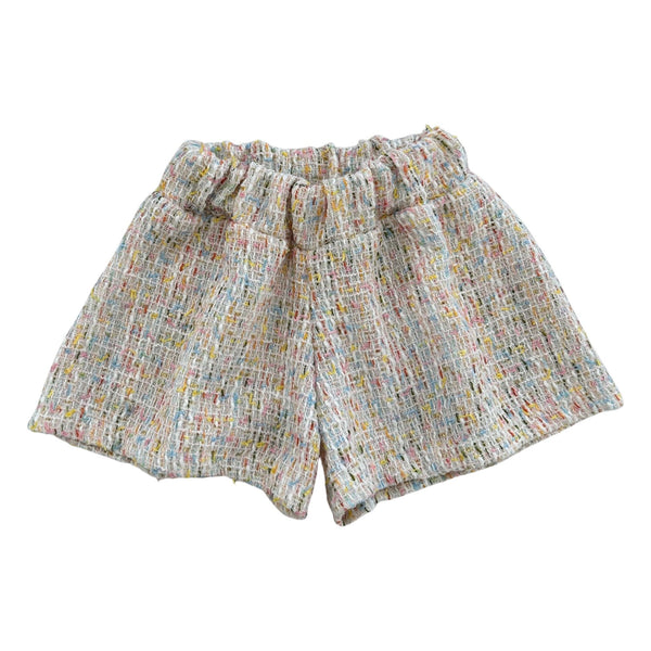 MULTICOLOR CHANEL WEAVE BERMUDA SHORTS