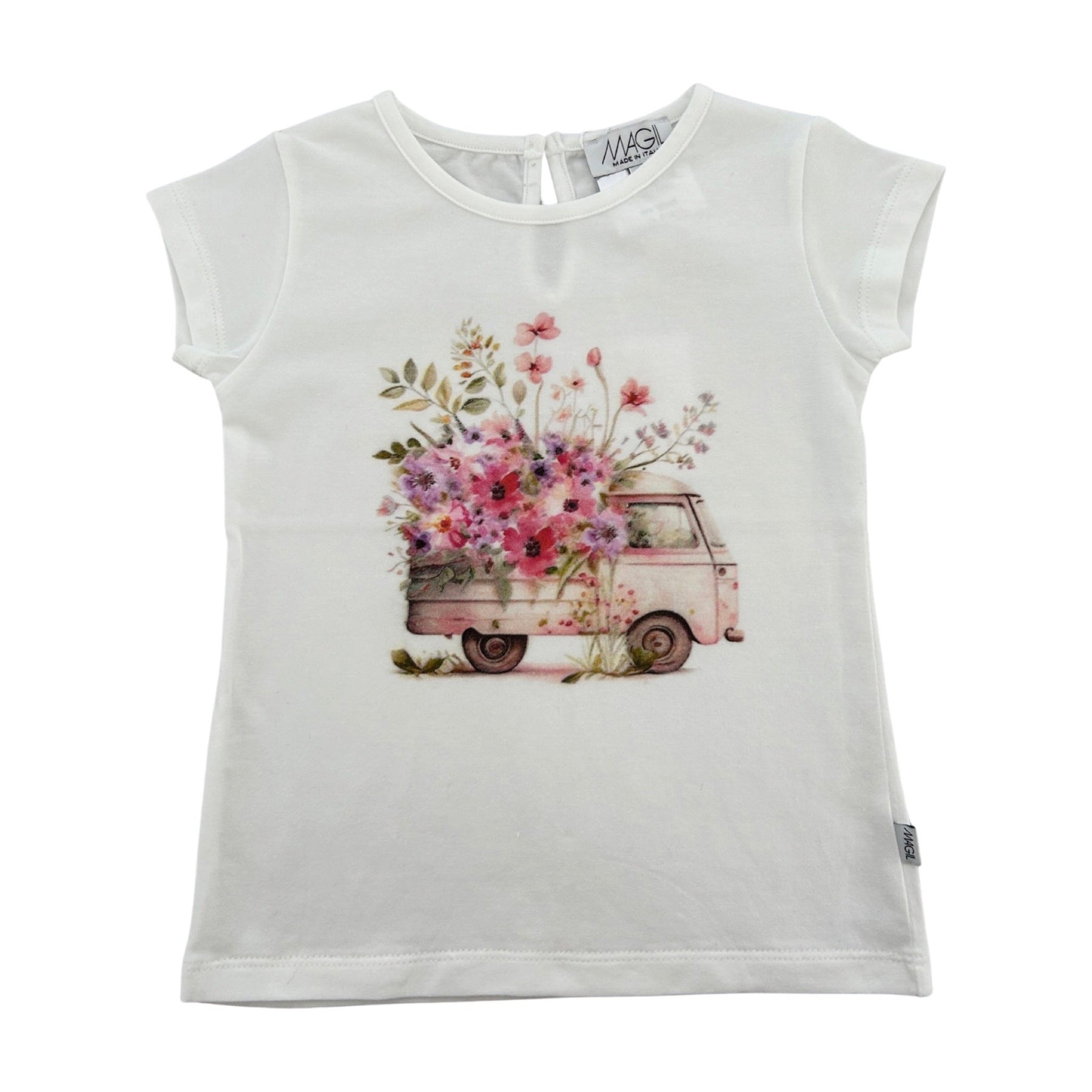T-SHIRT S PRINTOM ROZE VAN