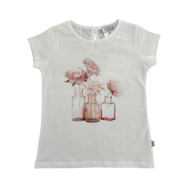 T-SHIRT À IMPRIMÉ DE FLEURS