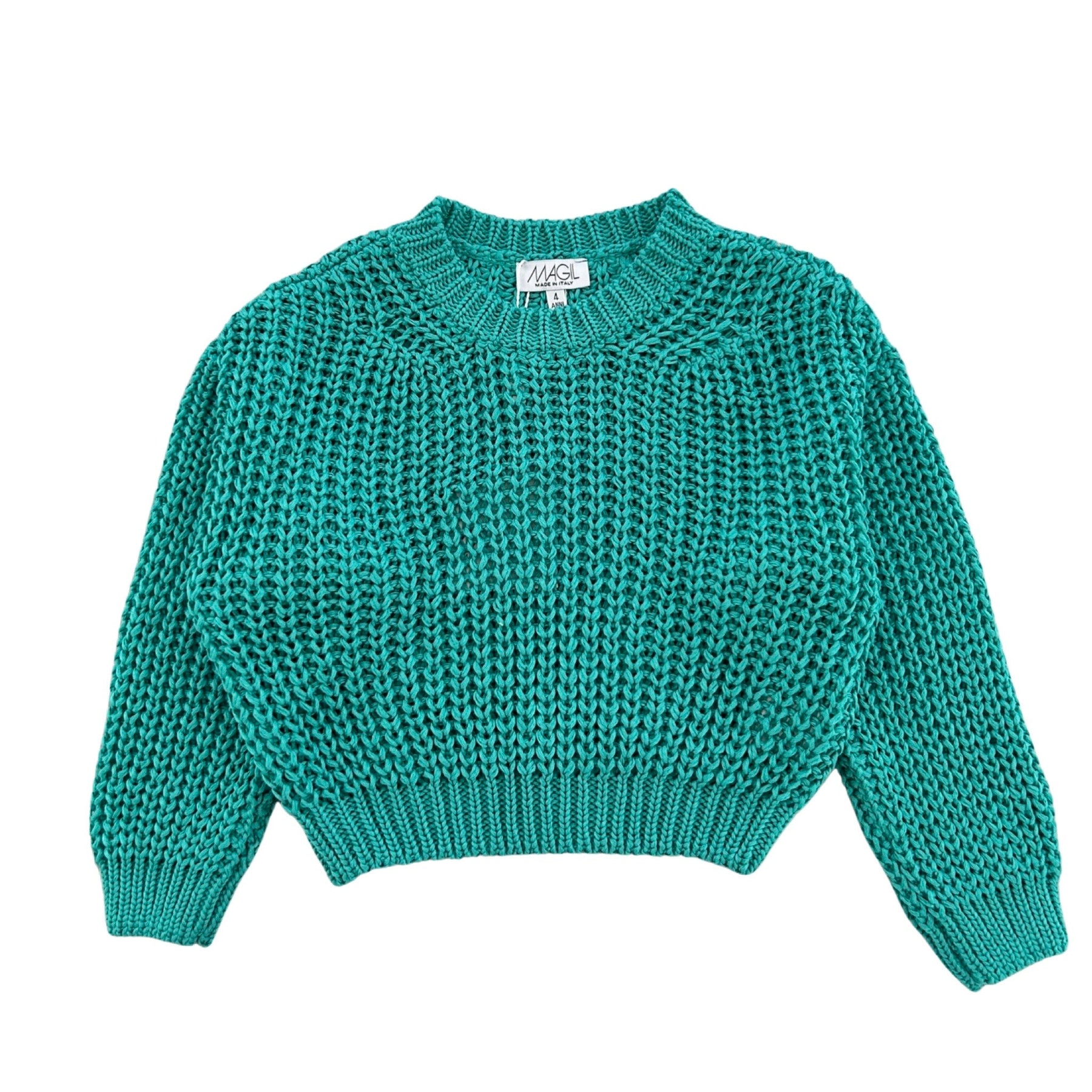KNIT PULLOVER WITH LOOSE STITCHES