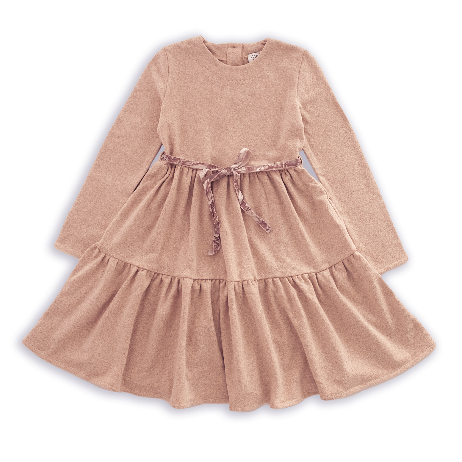 ABITO CALDO COTONE CON CINTURA VELLUTO