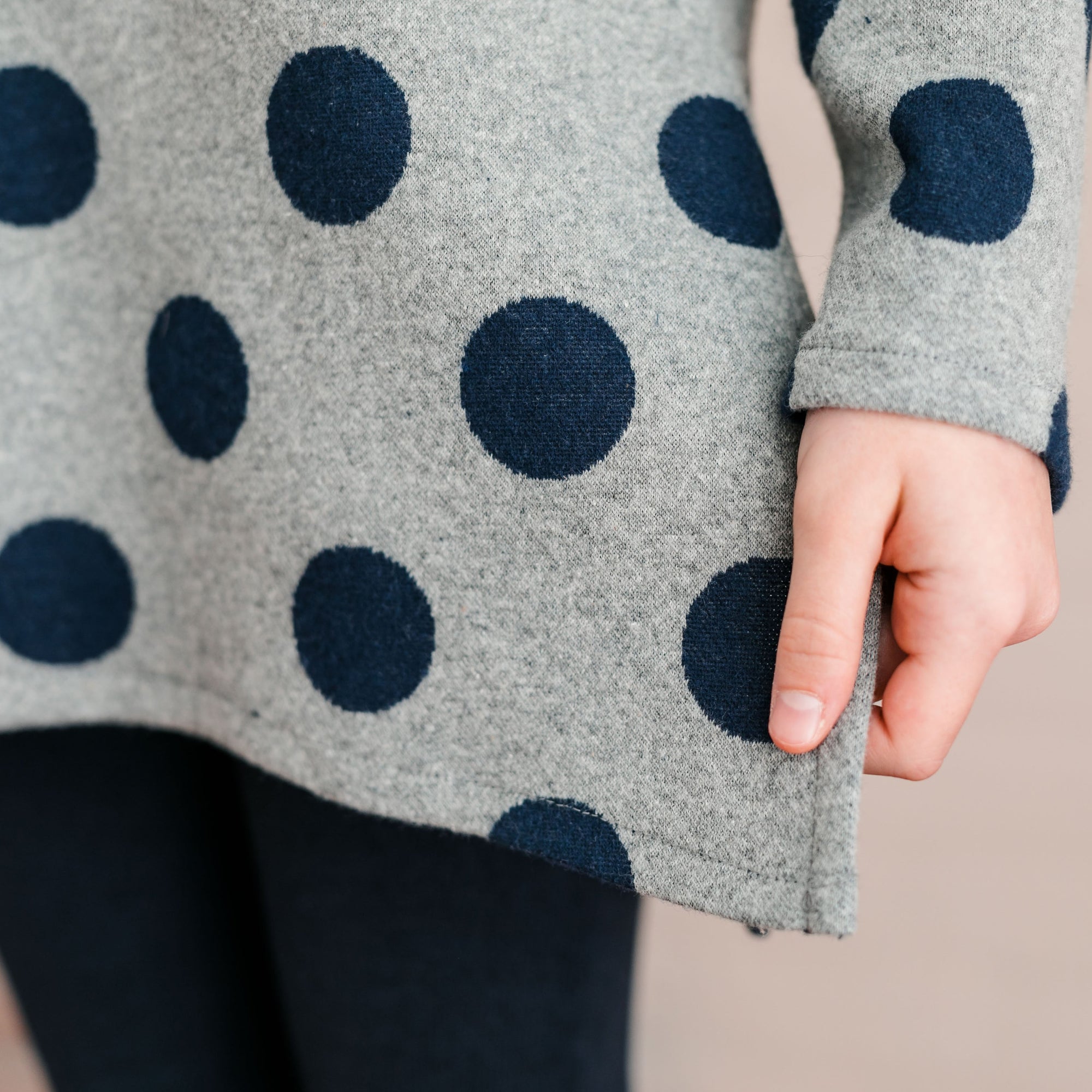 POLKA DOT FANTASY SWEATER WITH POM POM