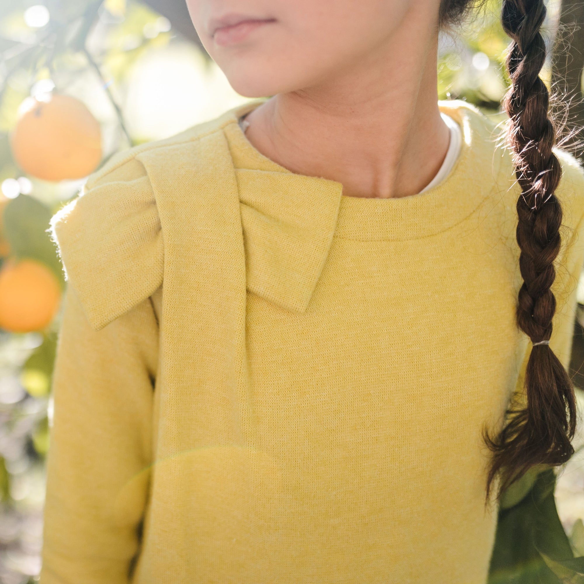 VISCOSE SWEATER WITH BOW DETAIL