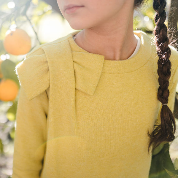 VISCOSE SWEATER WITH BOW DETAIL
