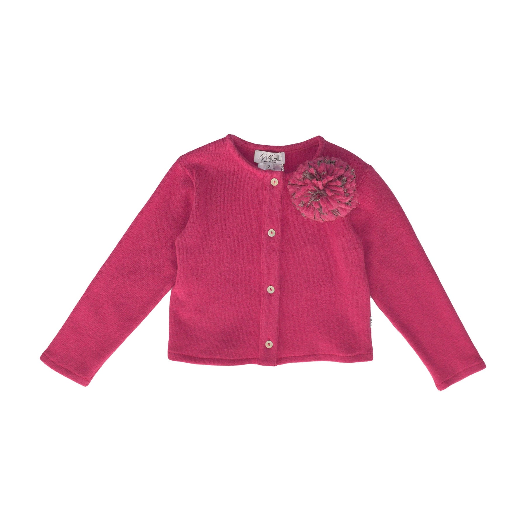 CARDIGAN CON SPILLA POMPON