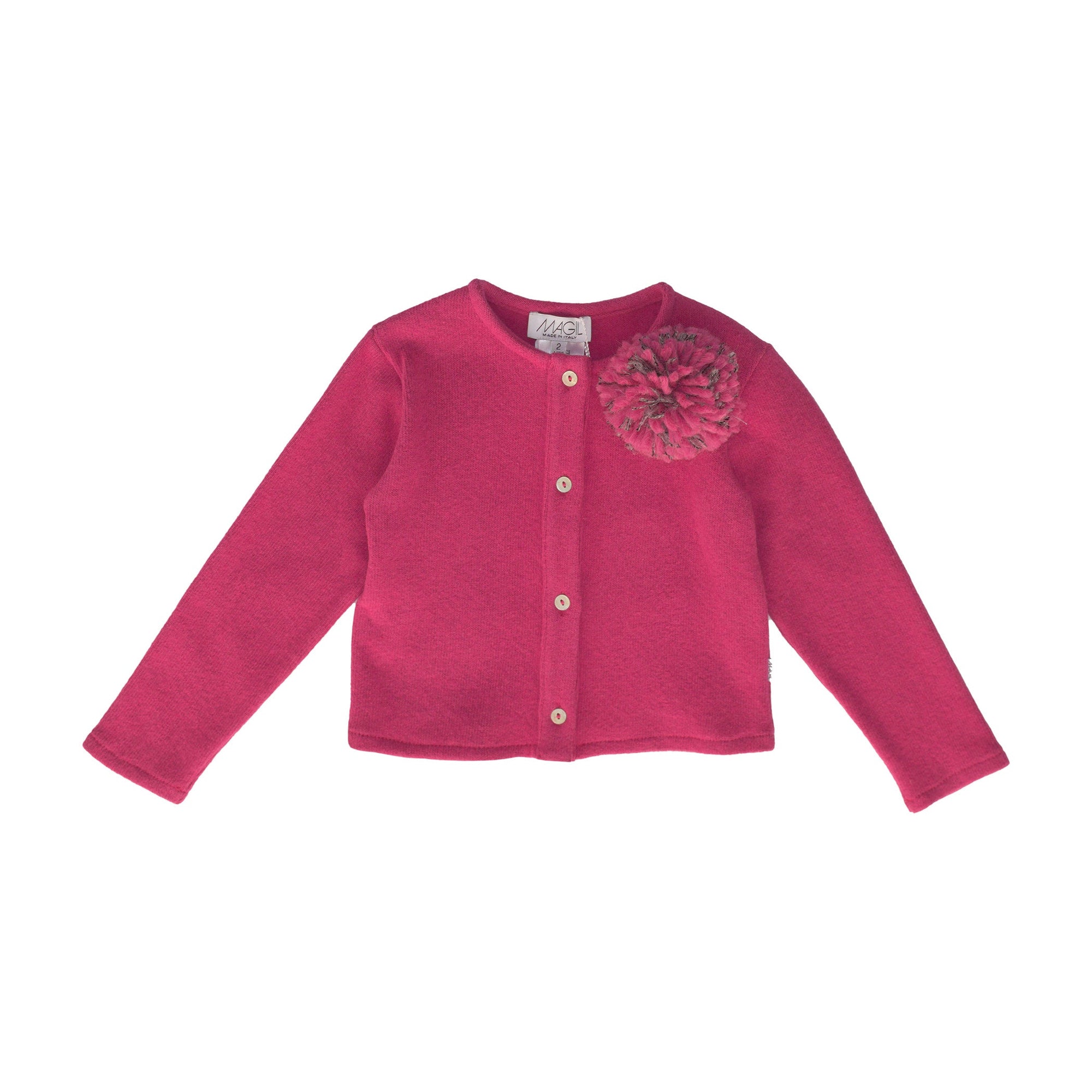 CARDIGAN CON SPILLA POMPON