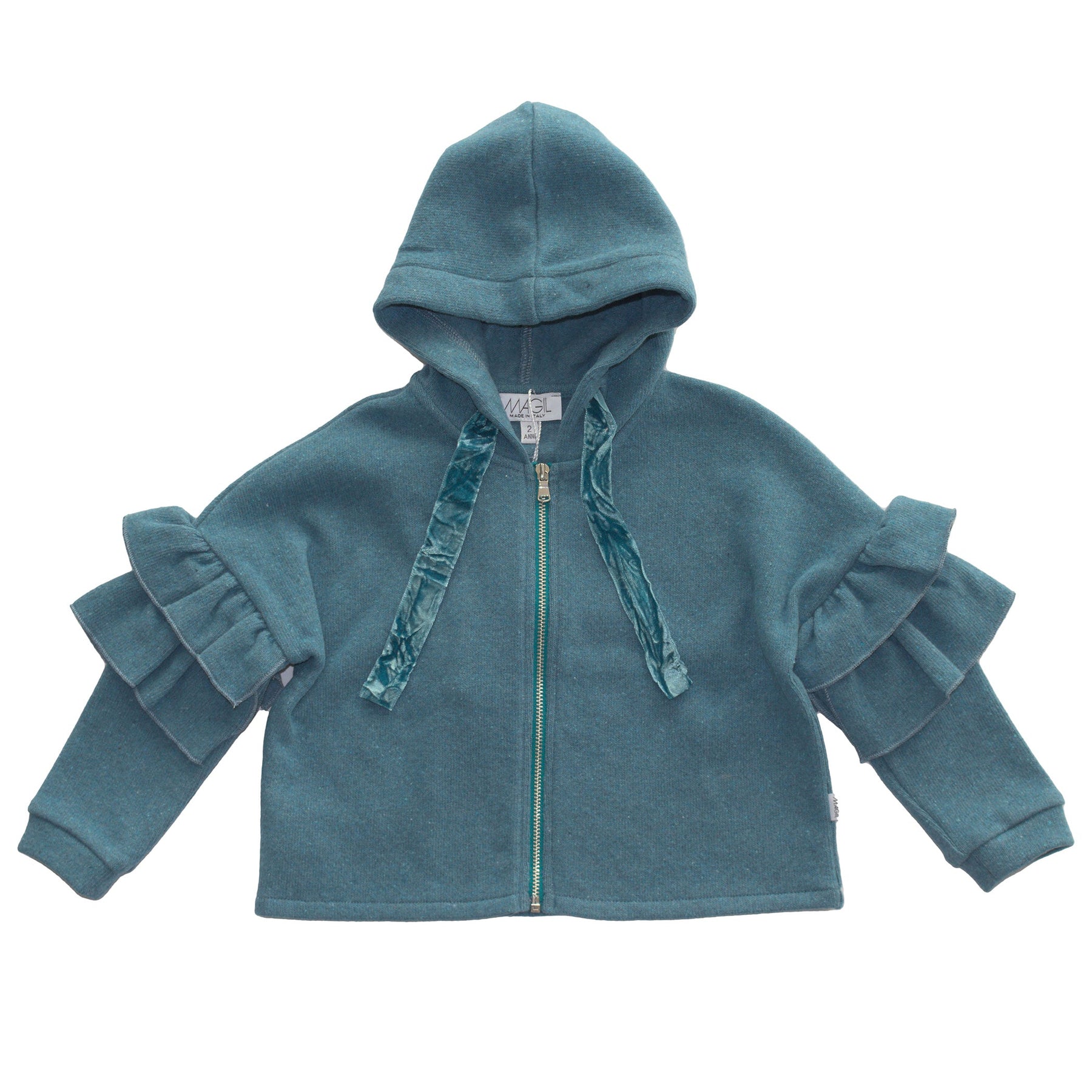 HOODIE EN PETROLE