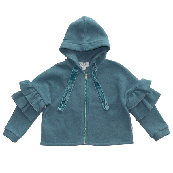 HOODIE EN PETROLE