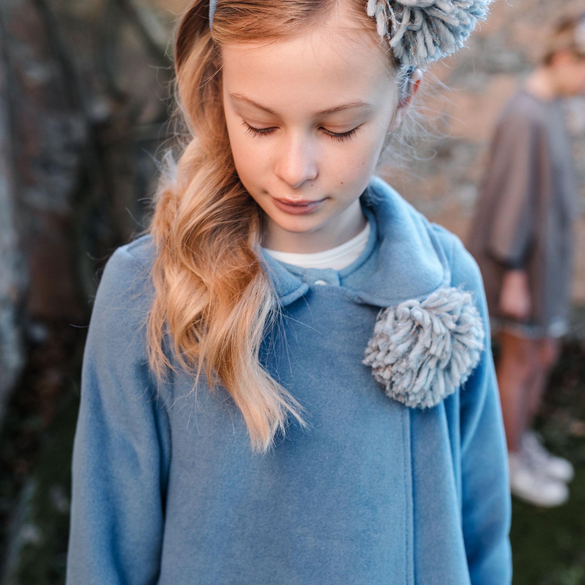 FLEECE COAT WITH POCKET DETAILS