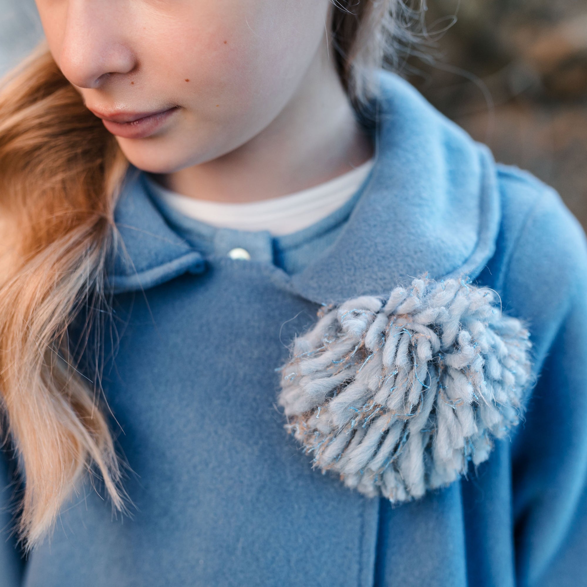 FLEECE COAT WITH POCKET DETAILS