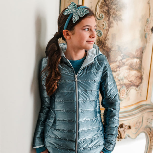 PETROL BLUE DOWN JACKET