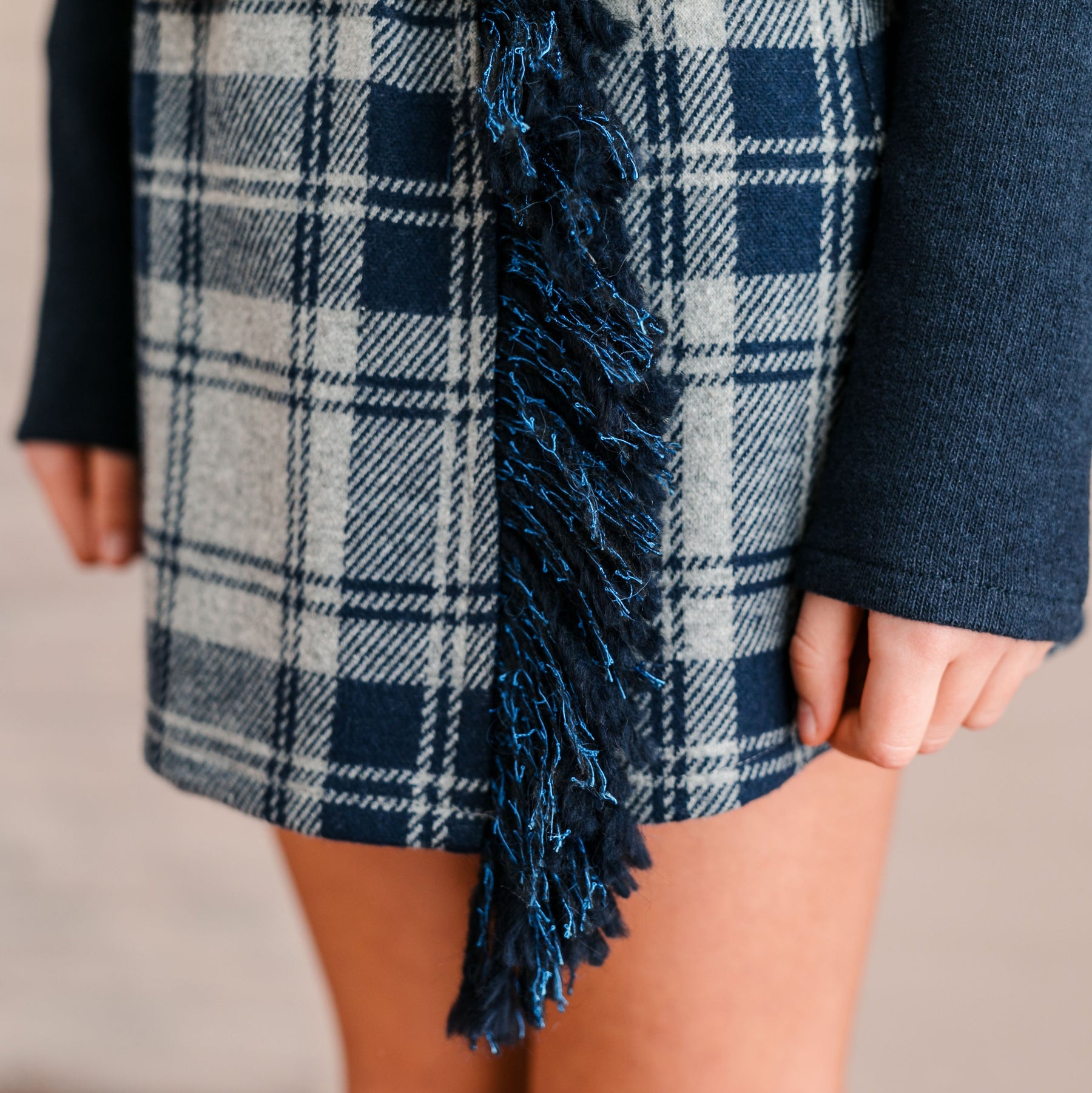 FRINGED WRAP SKIRT