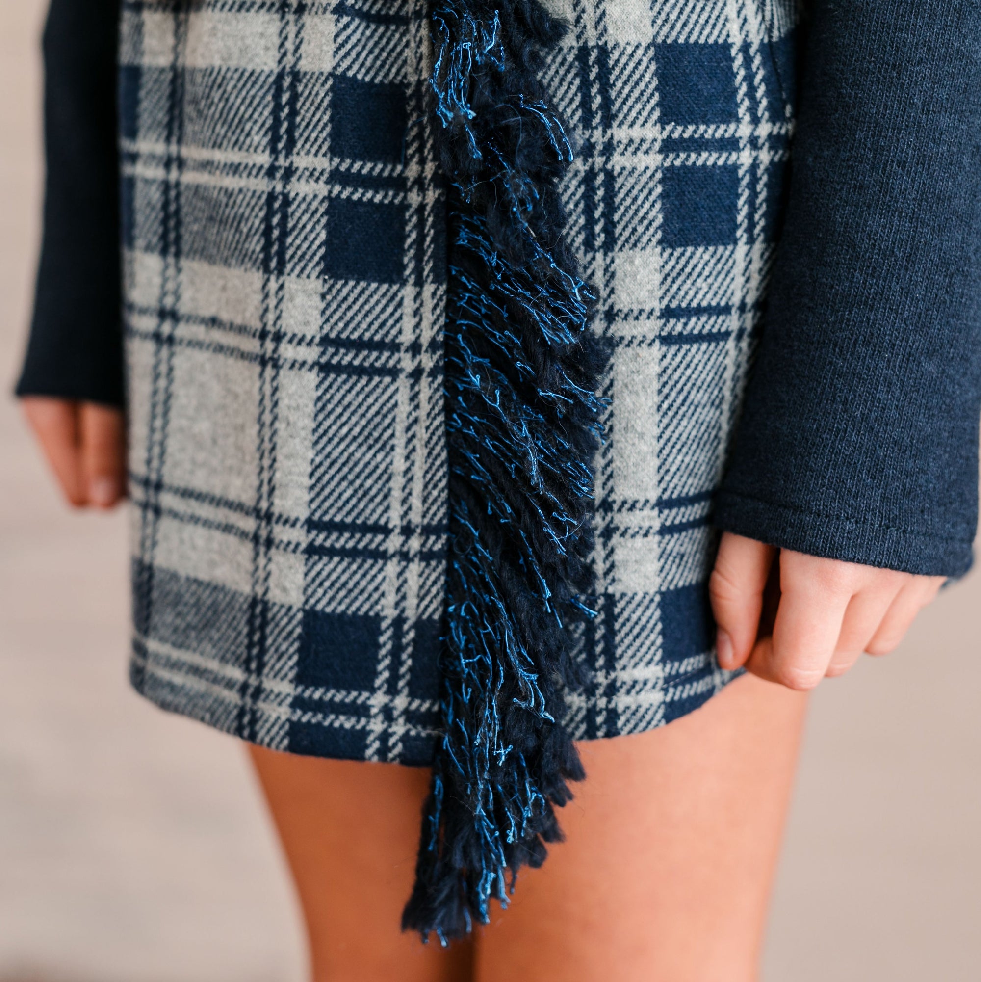 FRINGED WRAP SKIRT