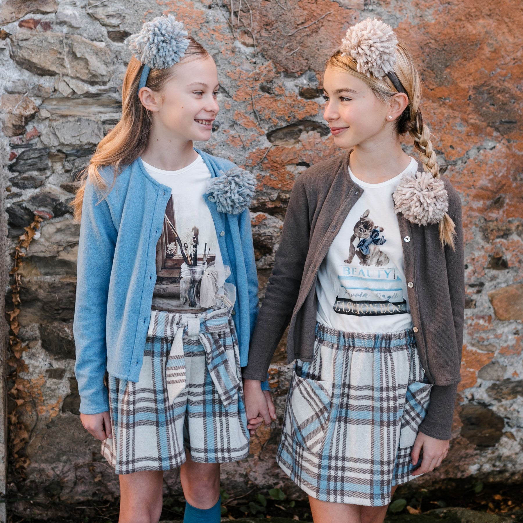 CHECKERED SKIRT WITH POCKETS