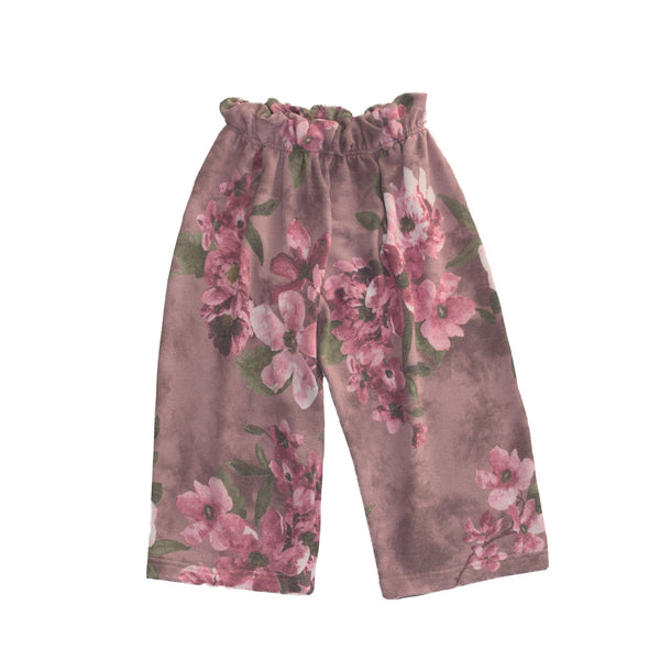 FLORAL FLEECE PANTS