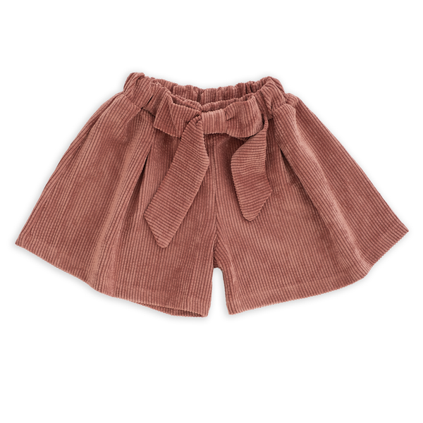 BERMUDA IN VELLUTO CON FIOCCO