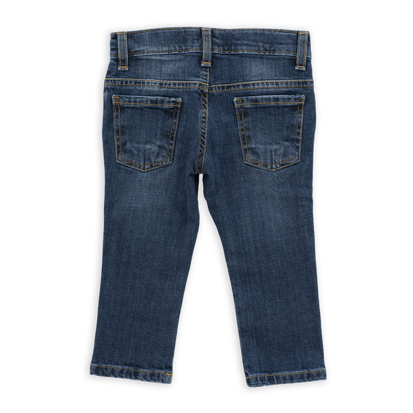 JEANS SLIM DETTAGLIO FARFALLA GLITTER