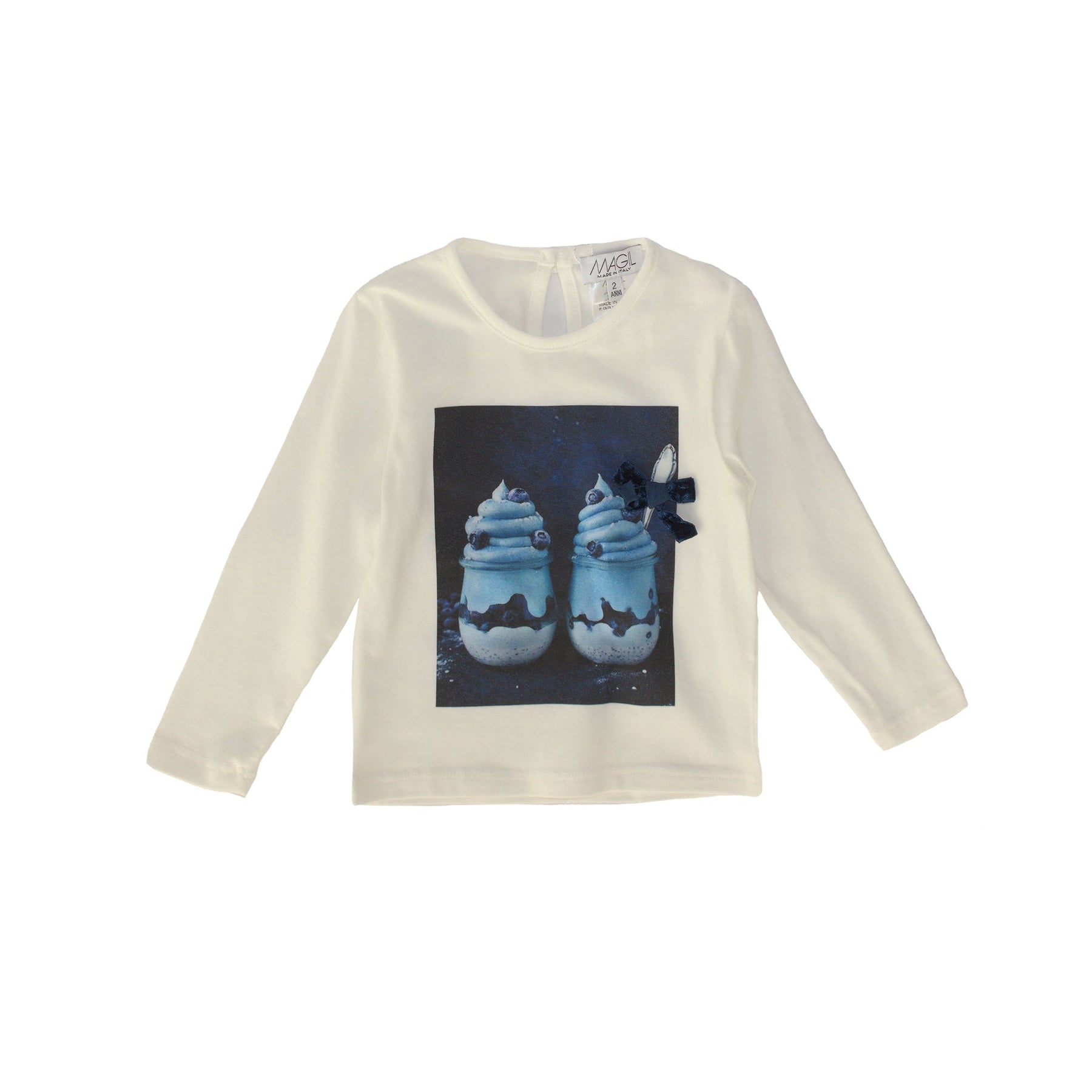 T-SHIRT Z NAPISOM JAGODNEGA JOGURTA