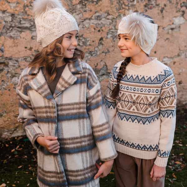 JACQUARD PULLOVER CREAM