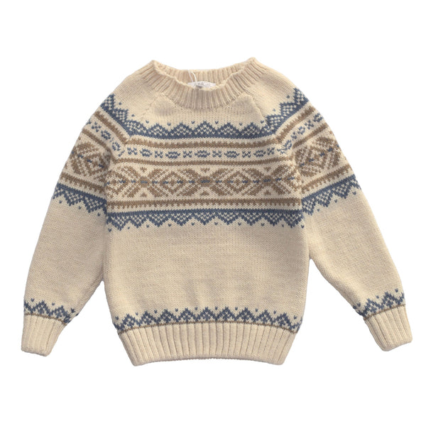 JACQUARD PULLOVER CREAM