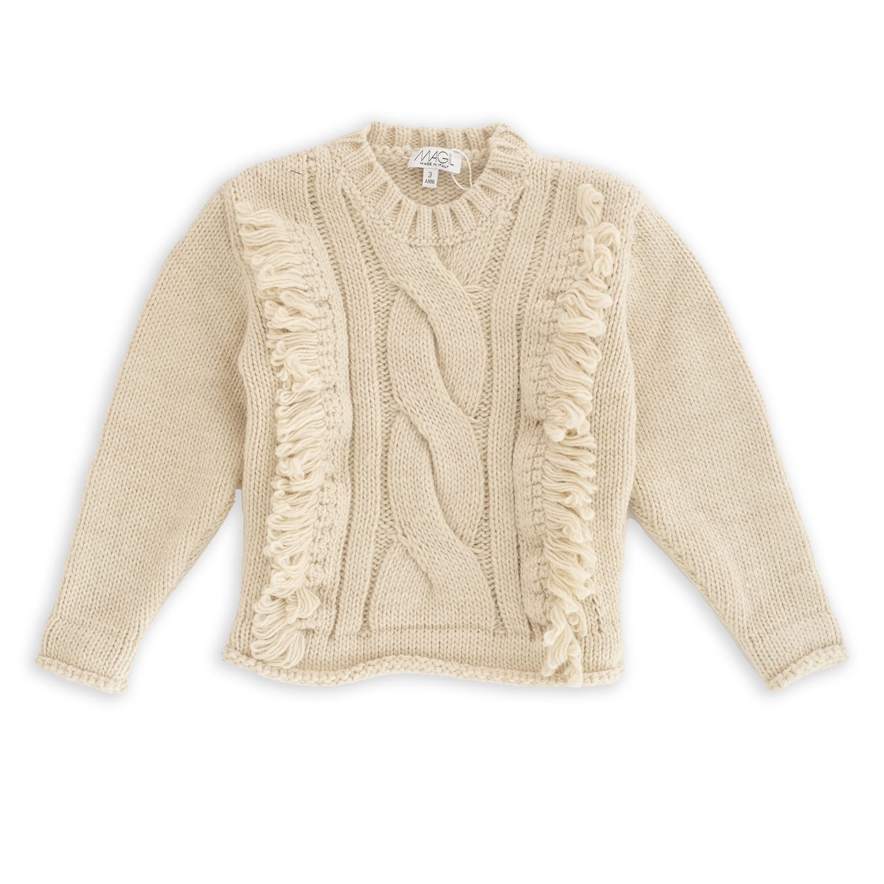 PULLOVER DETTAGLIO FRANGIA FRONTALE