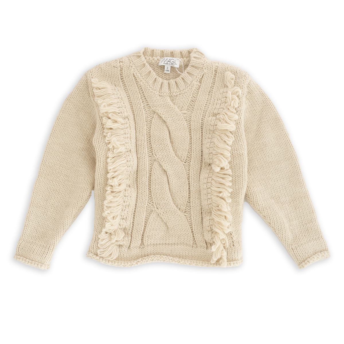 PULLOVER DETTAGLIO FRANGIA FRONTALE