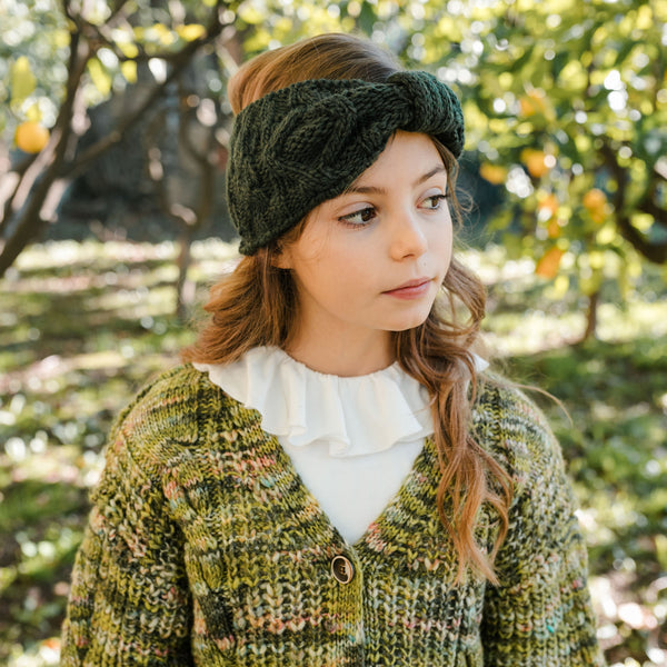 KNITTED HEADBAND WITH KNOT