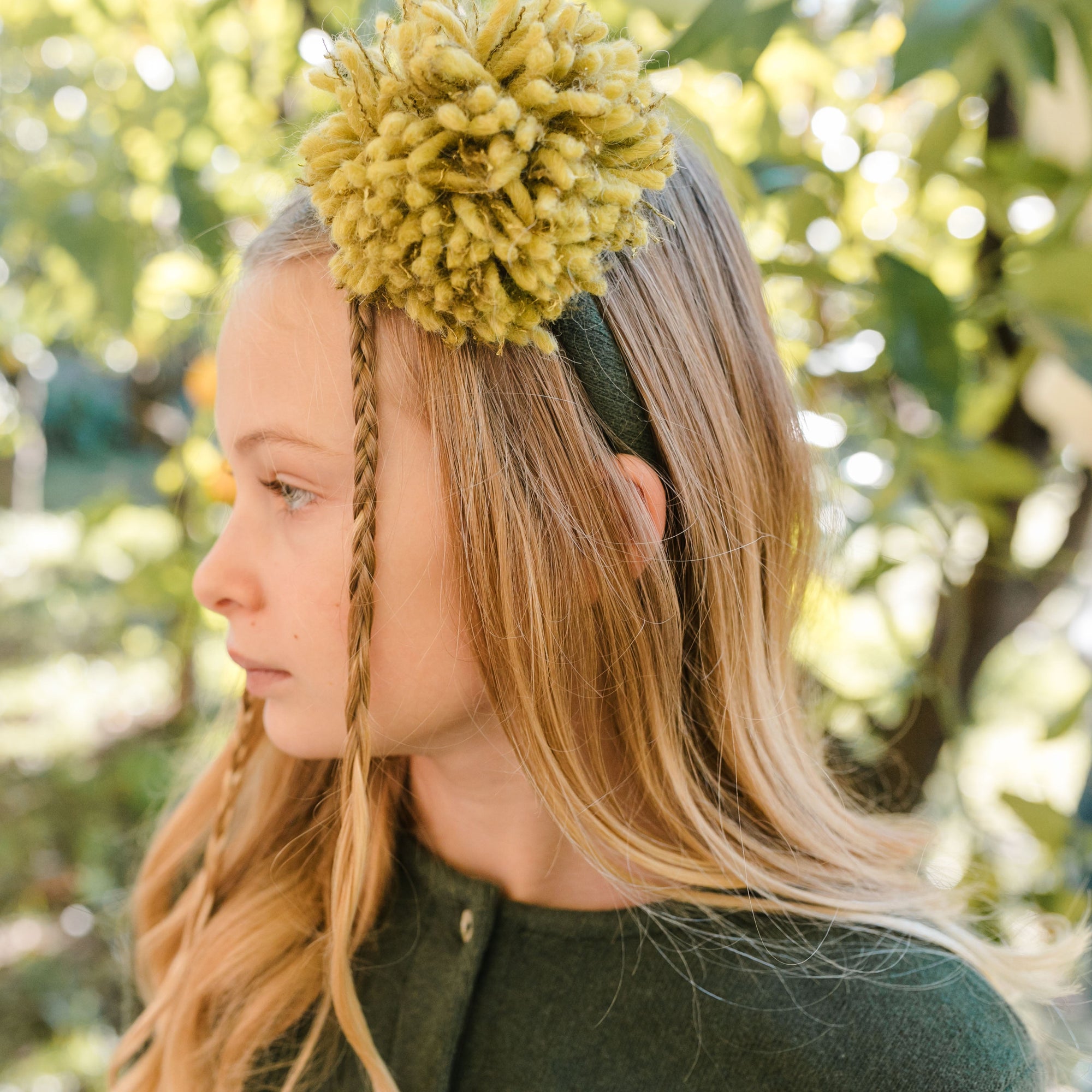 WOOL POM POM HEADBAND