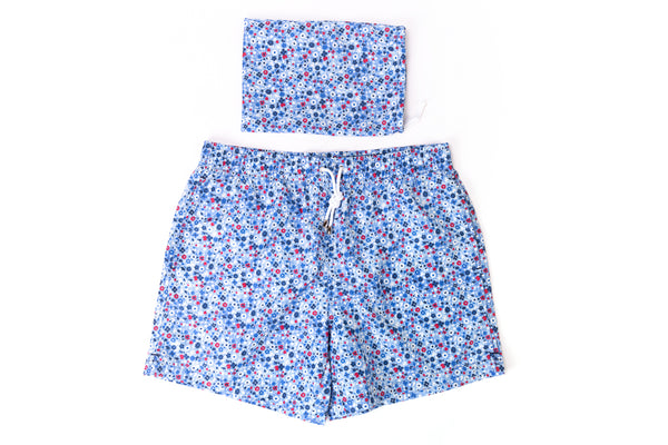 Flowered swimsuit