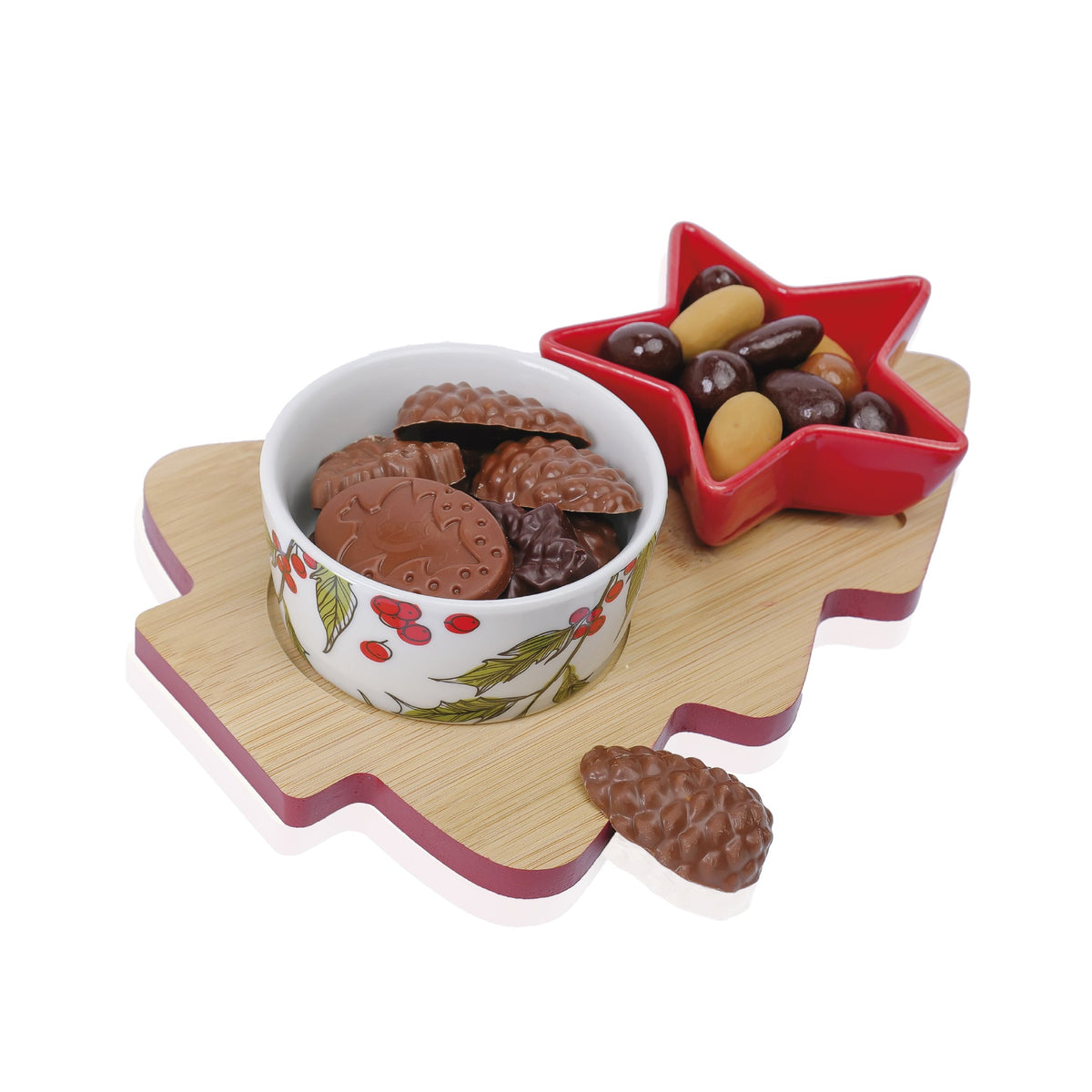 CUPS ON WOODEN FIR