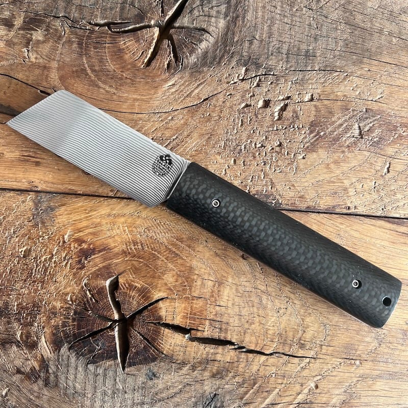 COUTEAU-BASQUE-PLIANT-TALAIA-HANDIA-DAMAS-FIBRE-DE-CARBONE