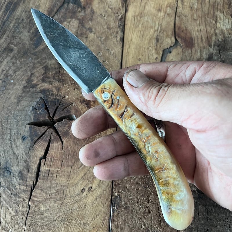 COUTEAU BASQUE DU BERGER EN CORNE DE MANECH