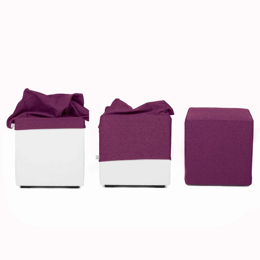 POUF COVER 40, Fodera in Cotone Poliestere 40x40