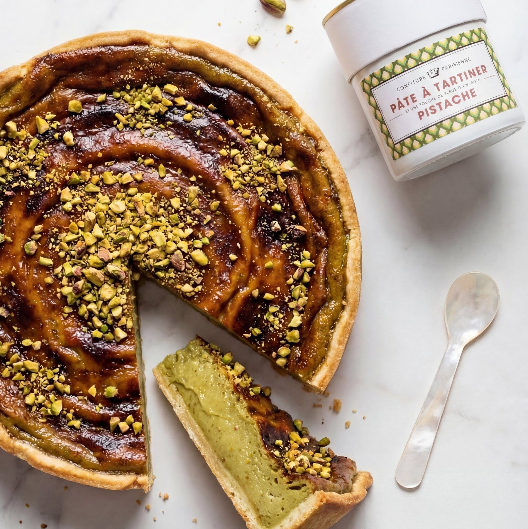 Majstorska radionica pistacijevog flana — Ju Chamalo x Confiture Parisienne