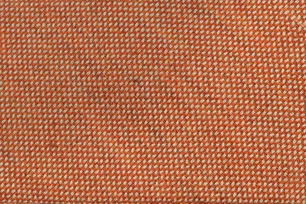 Orange tie with light embroidery pure wool