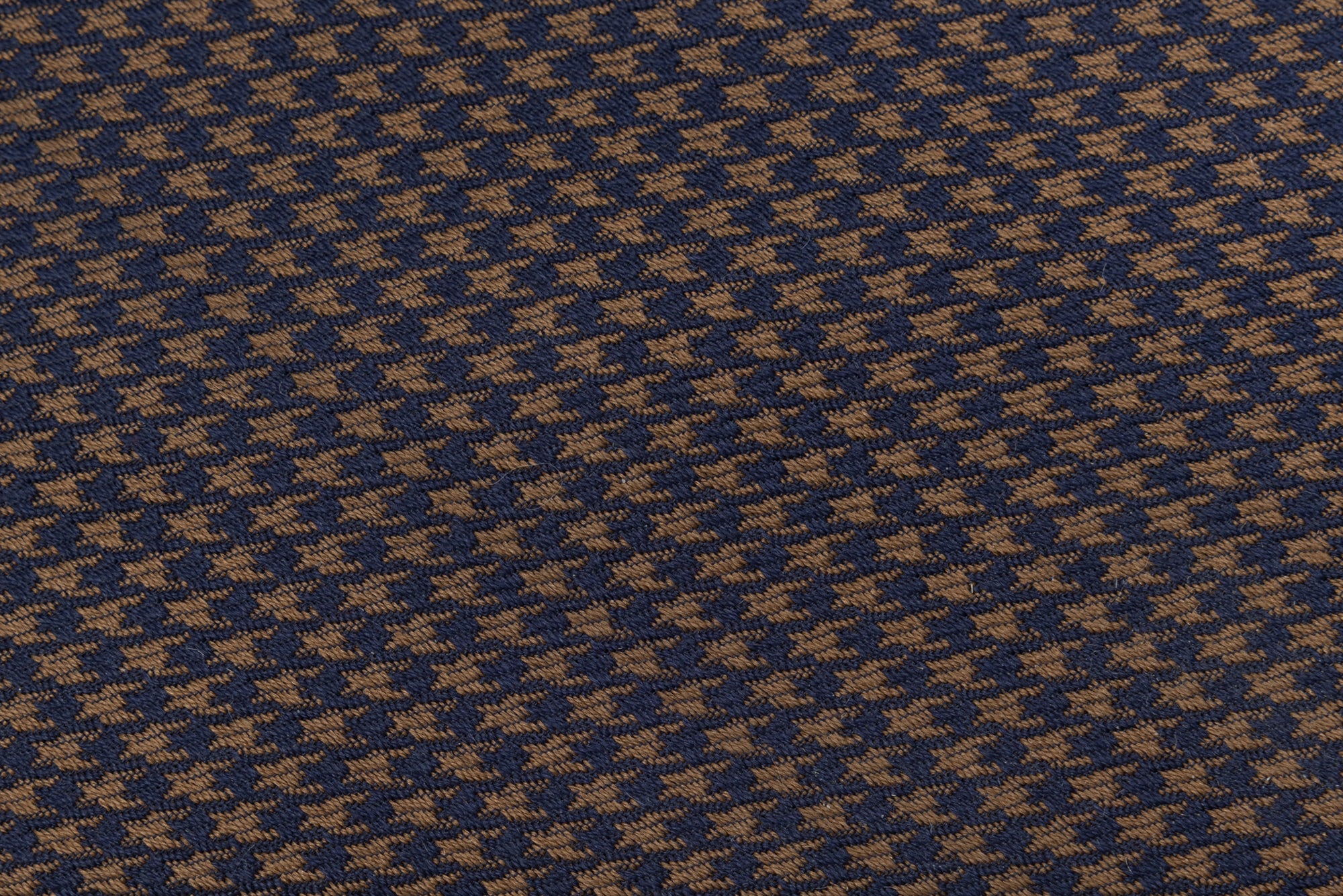 Blue and Brown Silk Tie