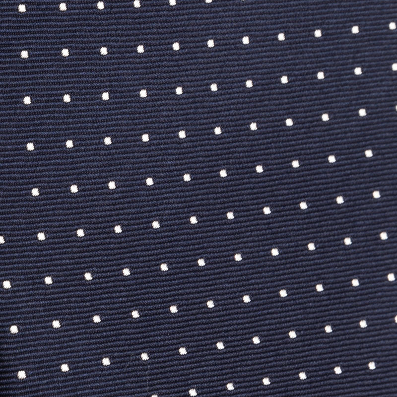Cravatta artigianale sartoria fatta a mano blu