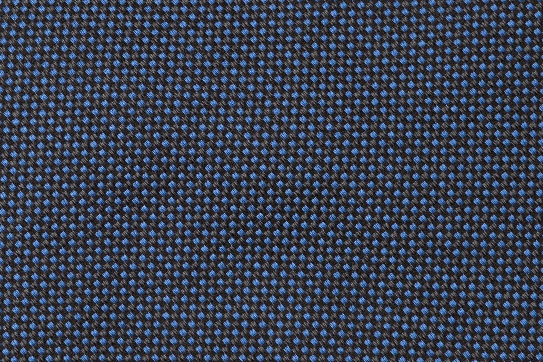 Blue tie with light polka dot embroidery pure silk
