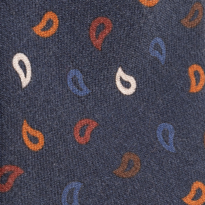 Cravatta artigianale sartoria fatta a mano blu